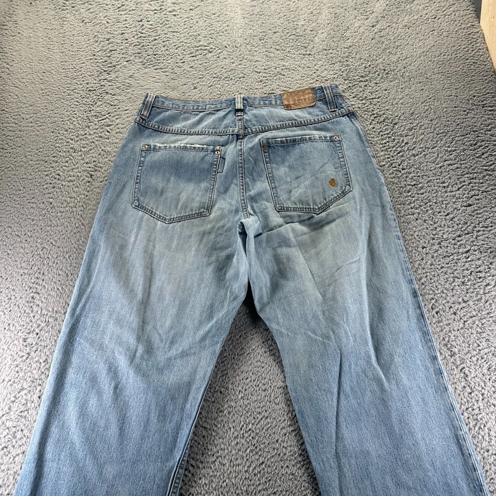 Vintage Rocawear Jeans Men 36x34 Blue Cotton Denim Straight Baggy Workwear Faded - Picture 5 of 9